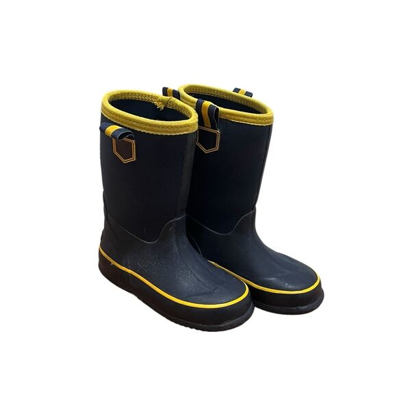 Lands End Unisex Rubber Insulated Boots Sz 13 youth - Picture 1 of 7